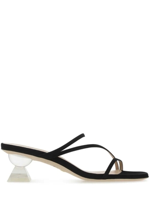 Stuart Weitzman 50mm Lucite Sculpt sandals - Black