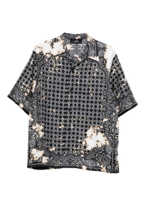 AMIRI silk bandana-print shirt - Black