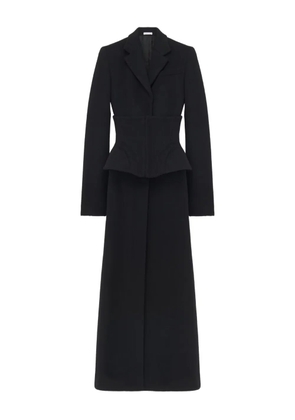 Alexander McQueen peplum coat - Black