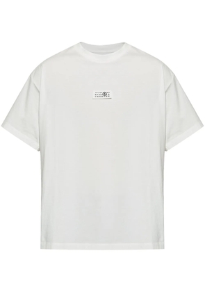 MM6 Maison Margiela numbers-motif T-shirt - White