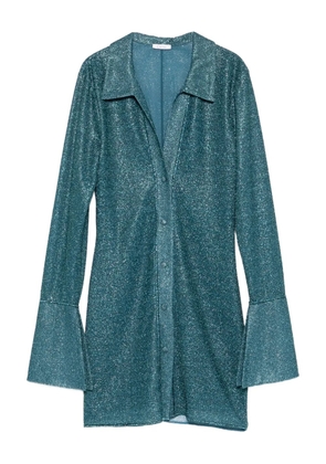 Oséree long-sleeve mini dress - Blue