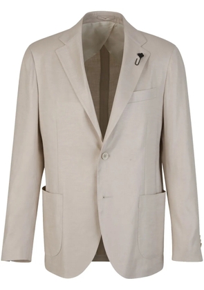 Lardini single-breasted blazer - Neutrals