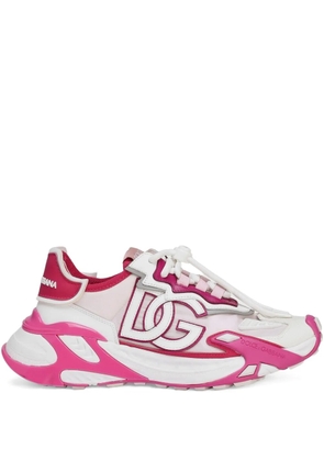 Dolce & Gabbana logo-patch chunky sneakers - Pink