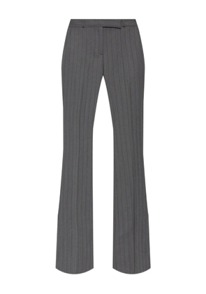 Alexander McQueen pinstripe flared trousers - Grey