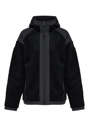 Canada Goose logo-patch fleece jacket - Black