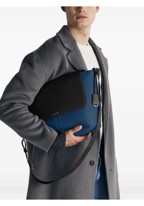 MAISON de SABRÉ Leather Flaire Messenger Bag - Blue