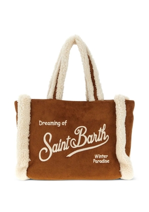 MC2 Saint Barth Colette shearling-lined tote bag - Brown