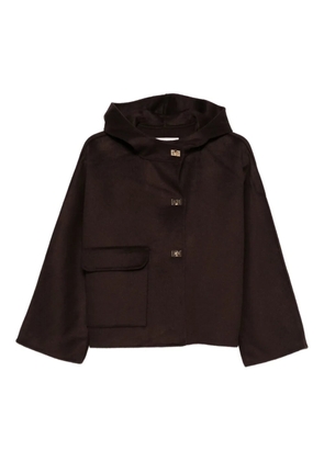 Ba&Sh hooded patch-pocket jacket - Brown