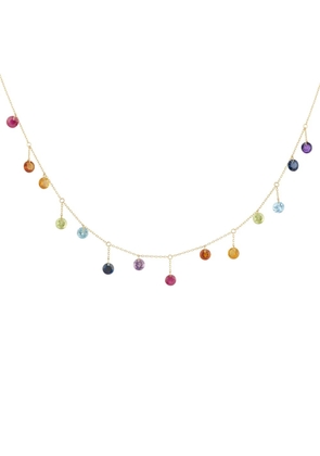 Persée 18K yellow gold precious stones necklace