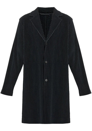Homme Plissé Issey Miyake pleated coat - Black