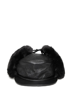 Daily Paper monogram-logo chapka hat - Black