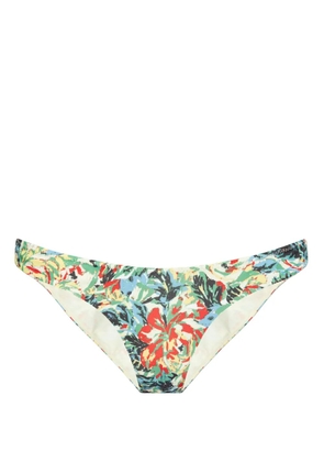 GANNI floral-print bikini bottoms - Blue