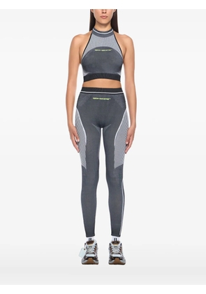 Off-White race logo Arrow seamless sports bra - Black