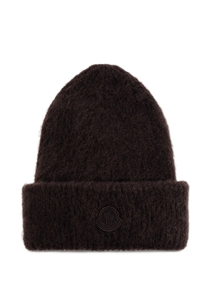 Moncler mohair beanie - Brown