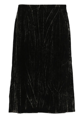 Y/Project bleached denim skirt - Black