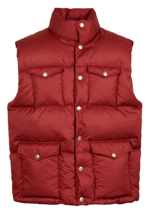 Bally funnel-neck padded gilet - Red