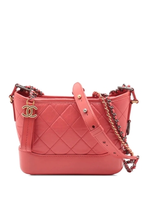 CHANEL Pre-Owned 2021-2025 Small Lambskin Gabrielle Hobo crossbody bag - Pink