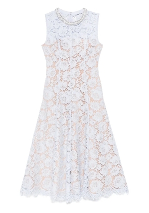 Self-Portrait fine-lace midi dress - Blue