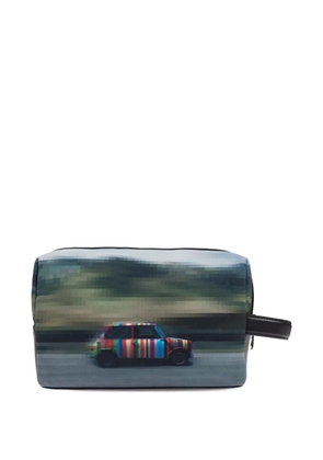 Paul Smith car-print cosmetic pouch - Grey