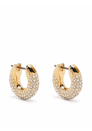 Swarovski Dextera crystal-embellished hoop earrings - Gold