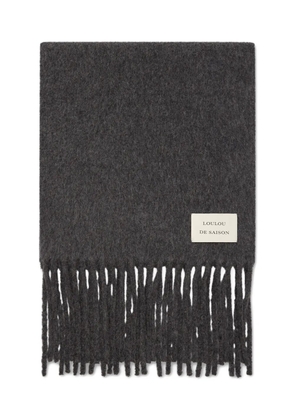LouLou de Saison Santo fringed scarf - Grey