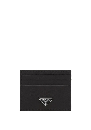 Prada logo plaque cardholder - Black