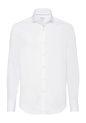 Brunello Cucinelli twill shirt - White