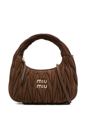 Miu Miu Wander matelassé tote bag - Brown