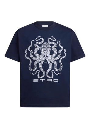 ETRO logo-print T-Shirt - Blue