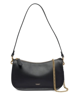 Coach zip-closure chain strap shoulder bag - Black