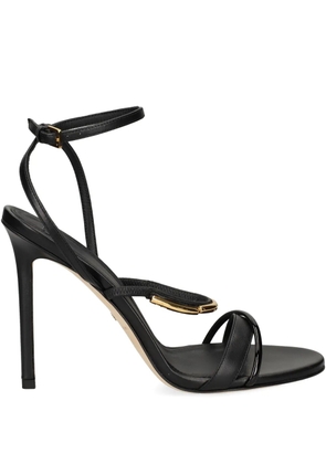 Elisabetta Franchi buckle-strap heeled sandals - Black