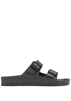 Birkenstock logo-debossed double-strap slides - Black