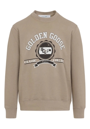 Golden Goose logo-print sweatshirt - Neutrals