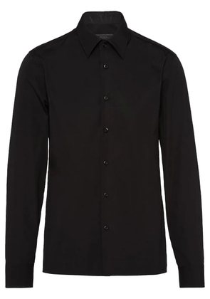 Prada long-sleeved cotton shirt - Black