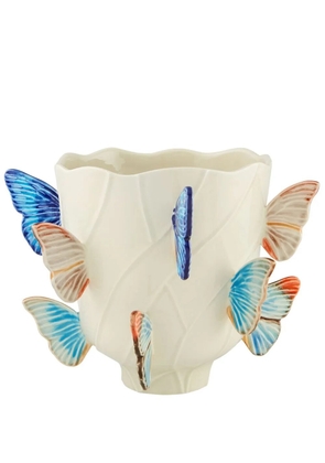 Bordallo Pinheiro 'Cloudy Butterflies' vase - Neutrals