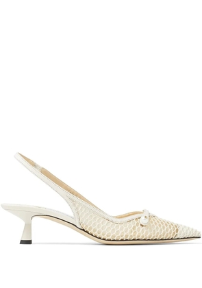 Jimmy Choo Amita 45mm slingback pumps - White