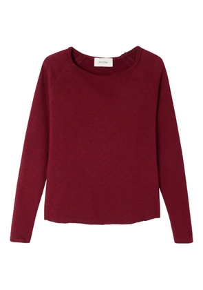 American Vintage raglan sleeve boat neck top - Red