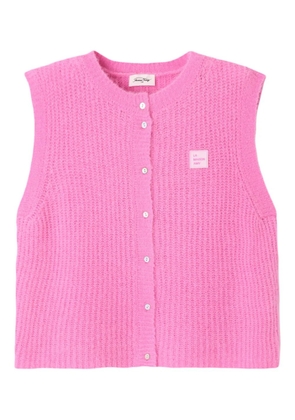 American Vintage East sleeveless buttoned cardigan - Pink
