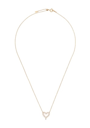 Persée 18kt yellow gold Aphrodite diamond and pearl necklace