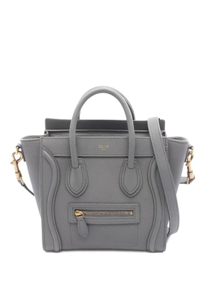 Celine Pre-Owned 2010s luggage nano leather shopper handbag - Grey
