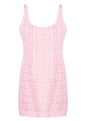 GCDS backless tweed minidress - Pink