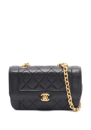 CHANEL Pre-Owned 1989-1991 mini Diana matelassé shoulder bag - Black