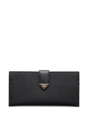 Prada triangle-logo wallet - Black