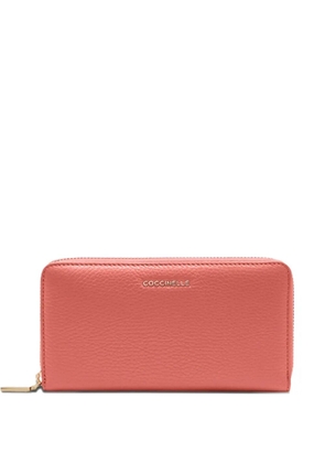 Coccinelle leather long wallet - Pink