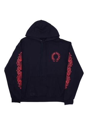 Chrome Hearts Horseshoe Logo hoodie - Blue
