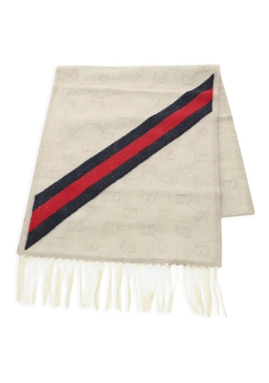 Gucci Pre-Owned 2020s GG-pattern scarf - Neutrals