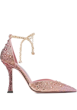 Jimmy Choo 100mm Stevie crystal-embellished pumps - Pink