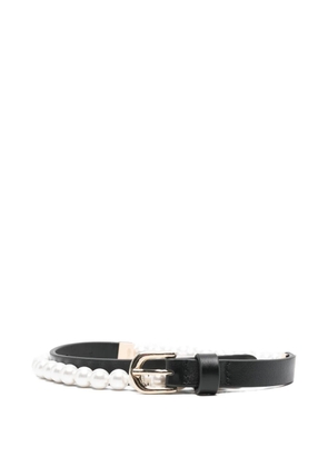 Maje pearl buckle belt - Black