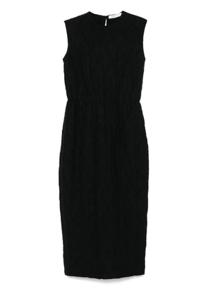 Harris Wharf London crinkled midi dress - Black