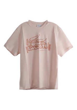 Lacoste logo-print cotton T-shirt - Pink